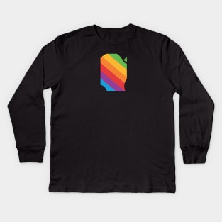 Classic Apple Logo Kids Long Sleeve T-Shirt